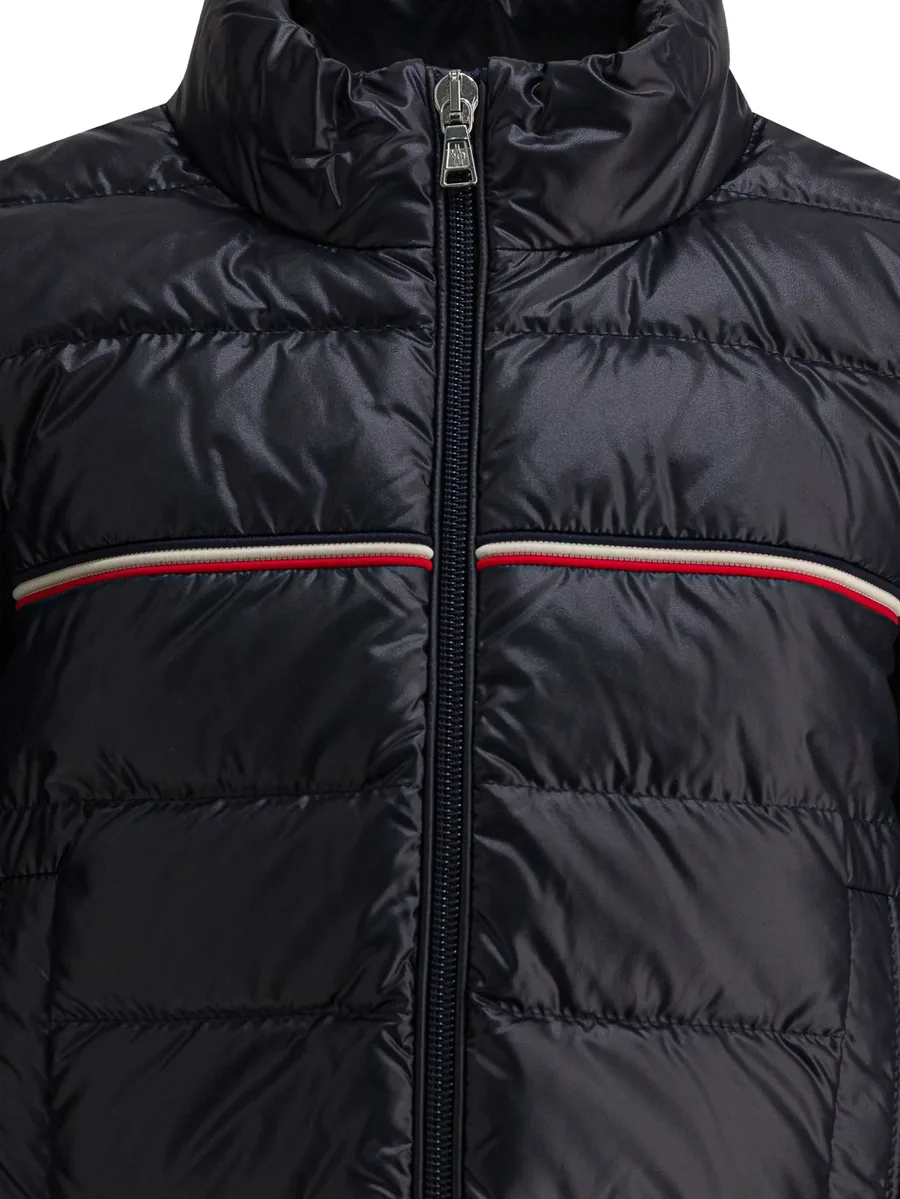 пуховик с полосками 5