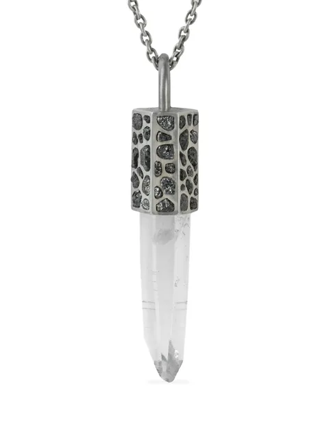серебряное колье Talisman с кварцем