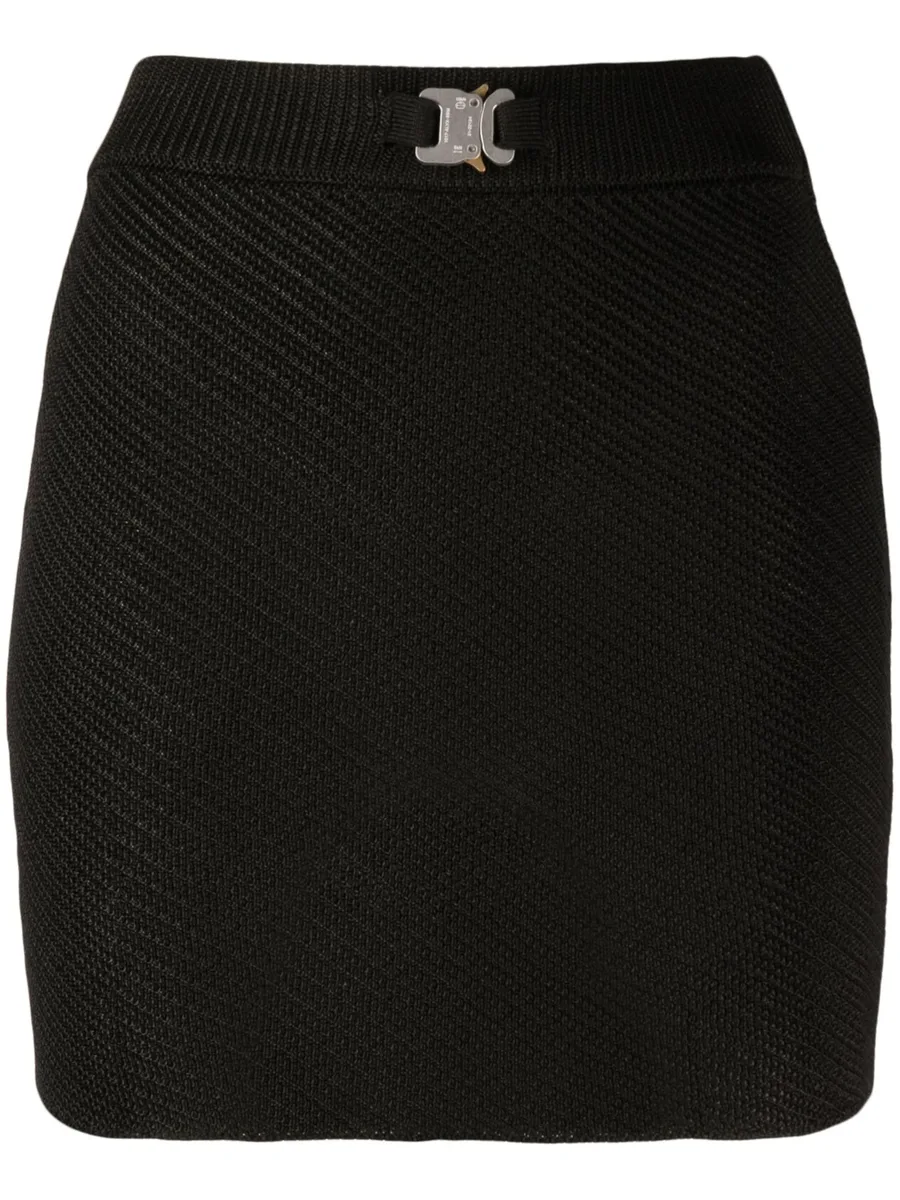 buckle-detail knit miniskirt 2