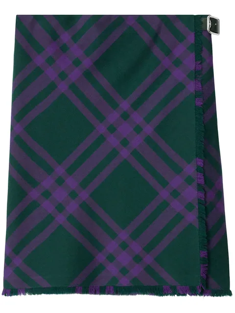 шерстяная юбка прямого кроя в клетку Vintage Check
