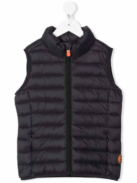 side-patch padded gilet