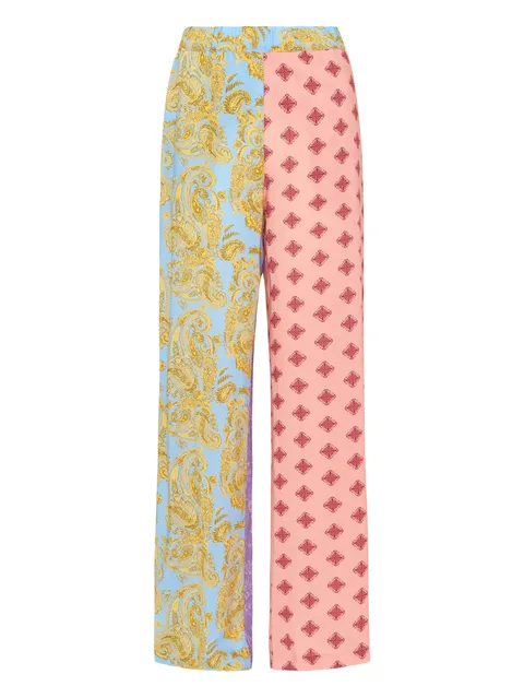брюки Paisley в технике пэчворк