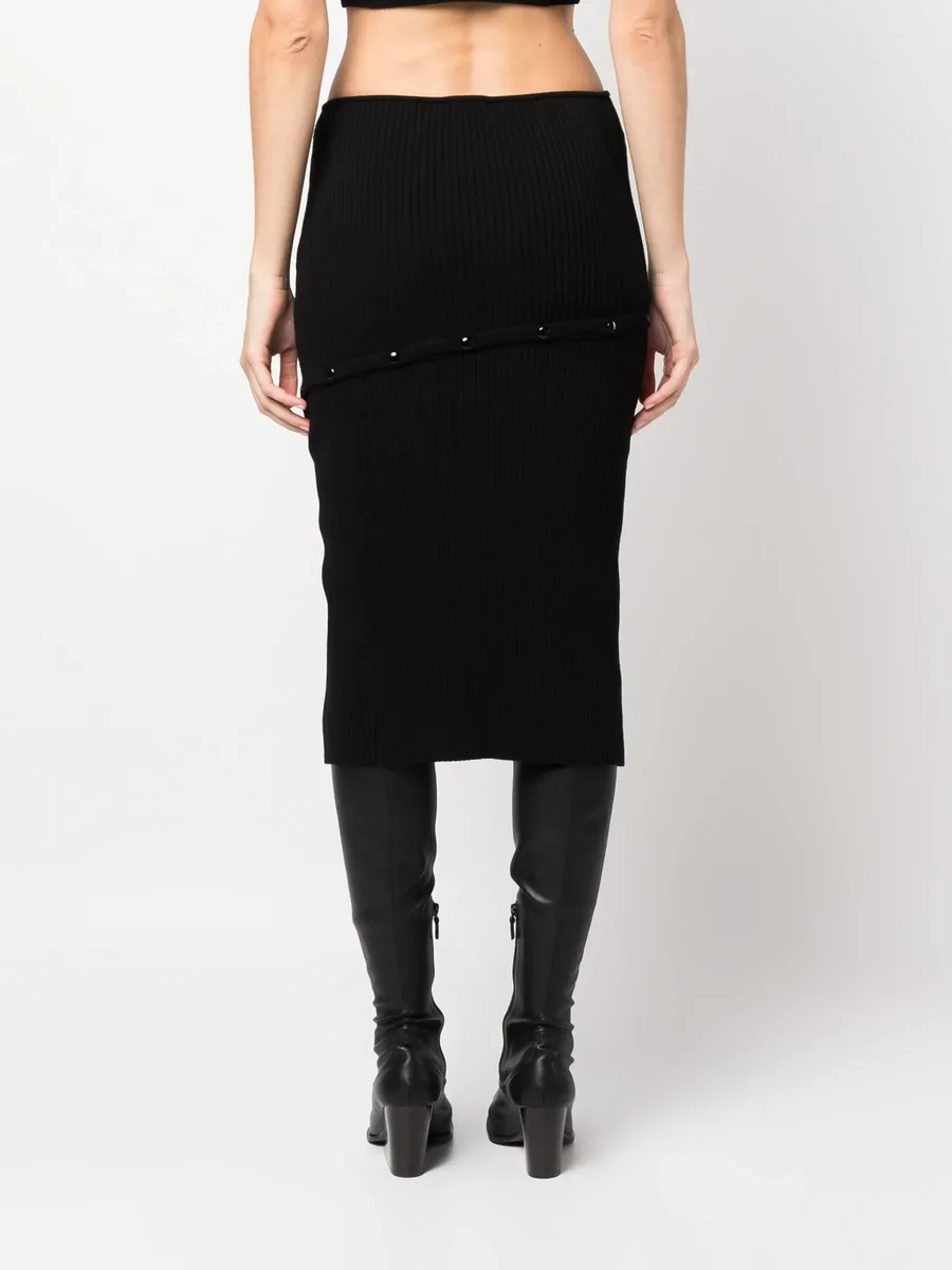 detachable-panel high-waist skirt 8