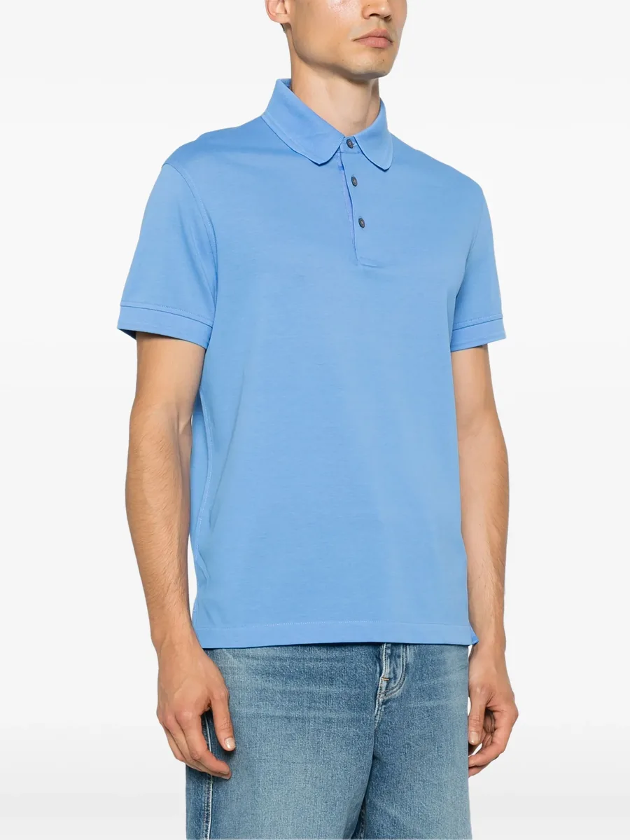 logo-embroidered piqué polo shirt 6