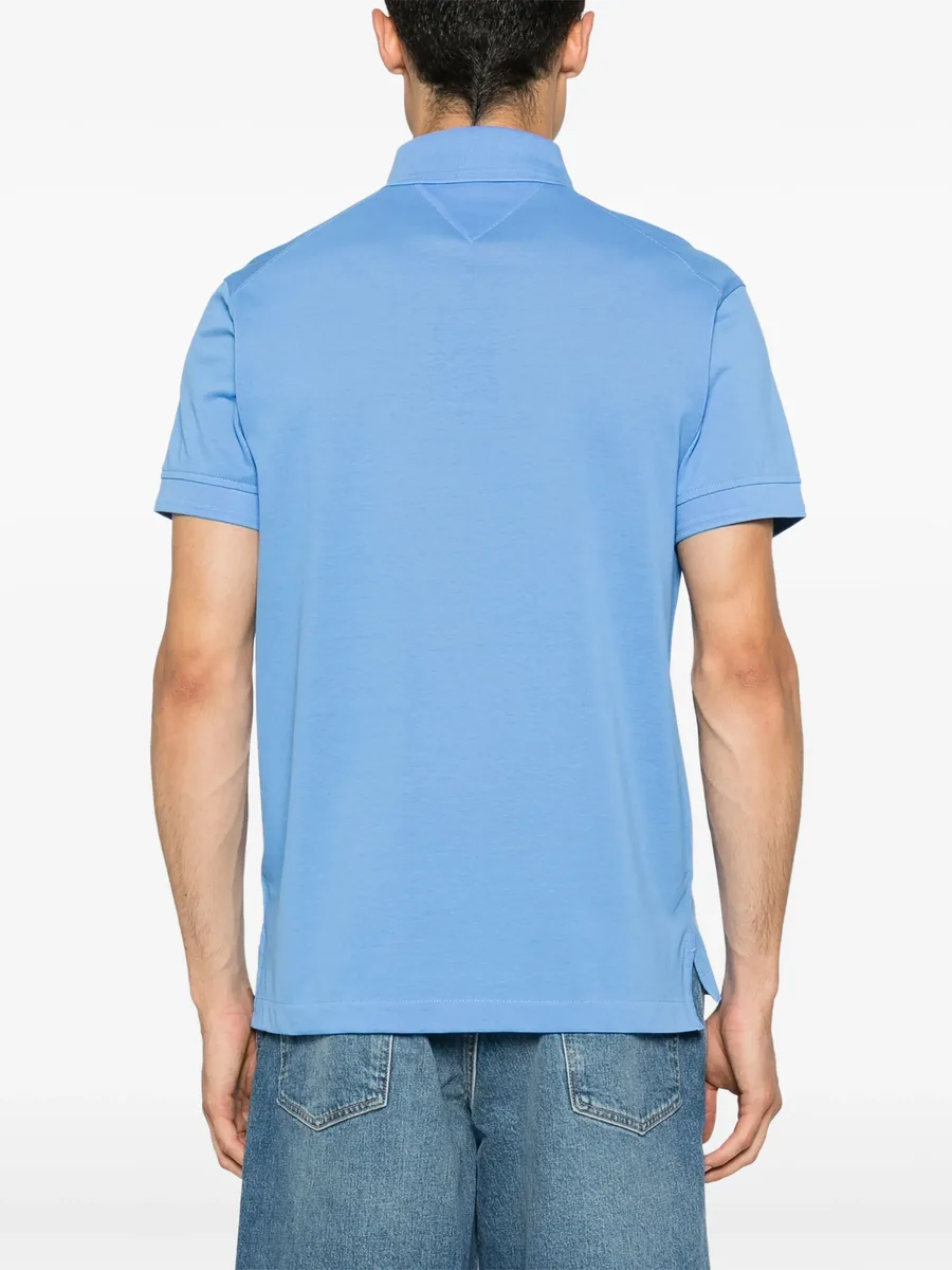 logo-embroidered piqué polo shirt 7