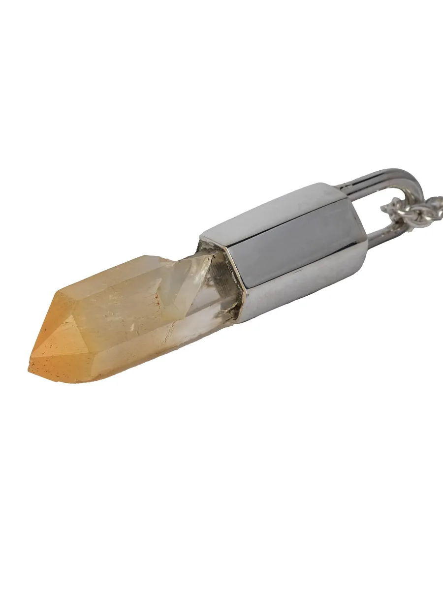 серебряное колье Talisman с кварцем 6