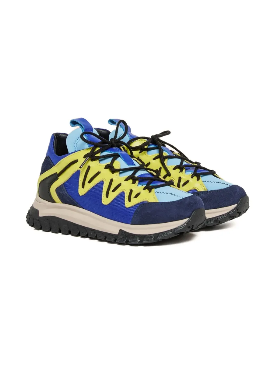 panelled lace-up sneakers 4