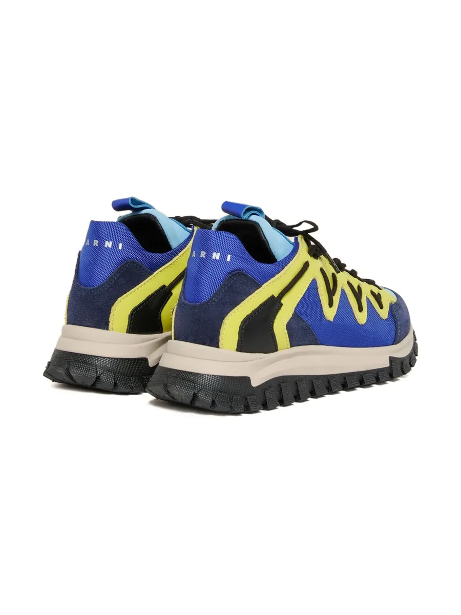 panelled lace-up sneakers 5