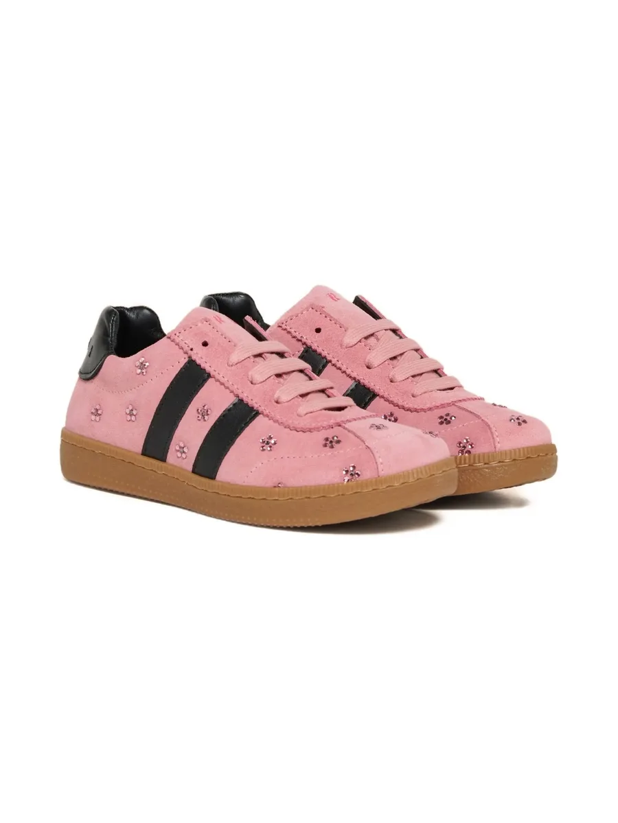 flower-embellished sneakers 4