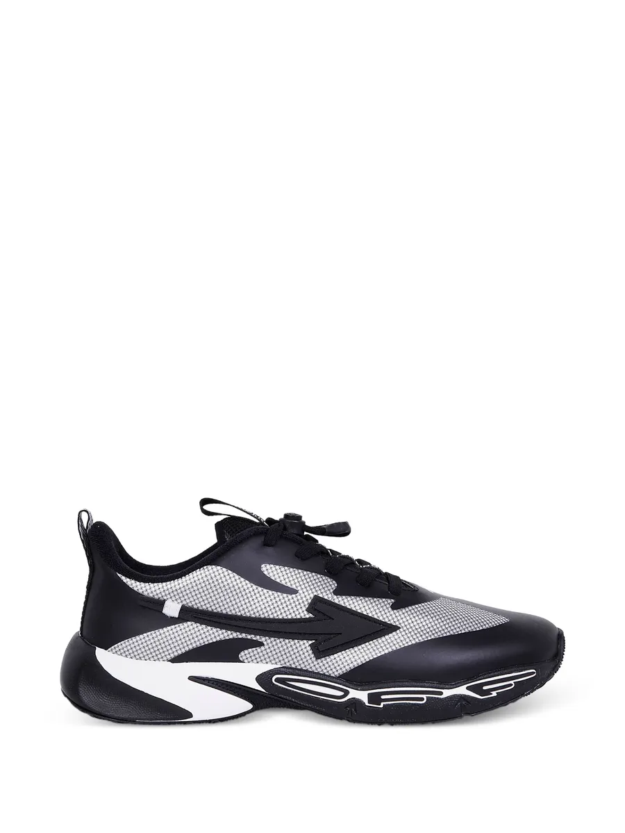 Arrows-patch panelled sneakers 4