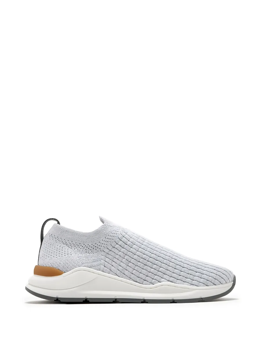 embroidered-logo slip-on sneakers 2
