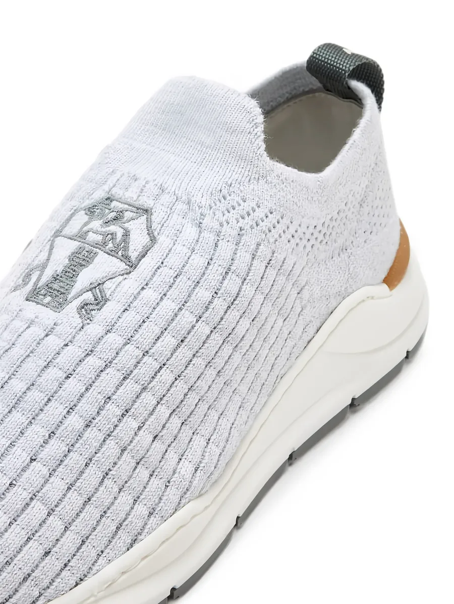 embroidered-logo slip-on sneakers 6