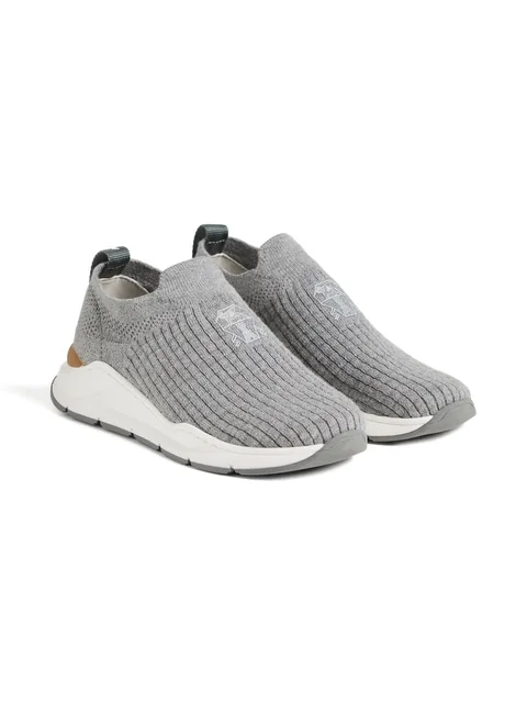 front-detail slip-on sneakers