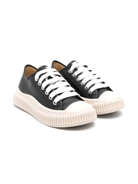 leather sneakers
