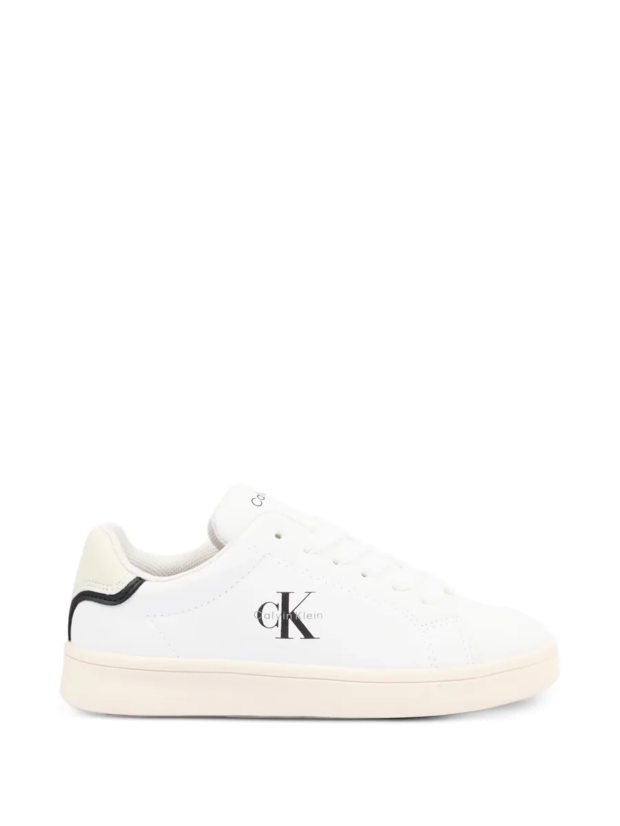 logo-print leather sneakers 4