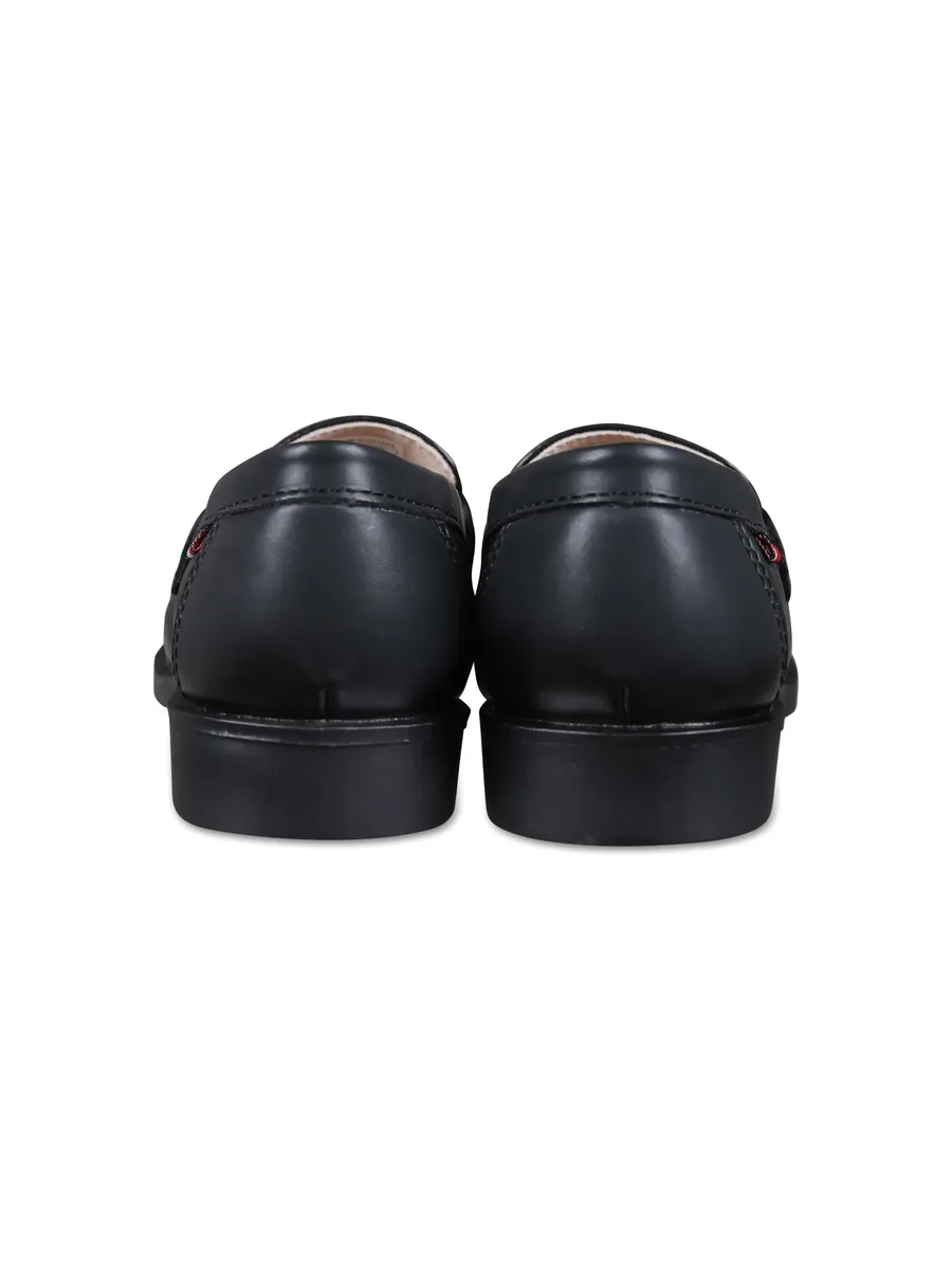 logo-debossed leather loafers 7