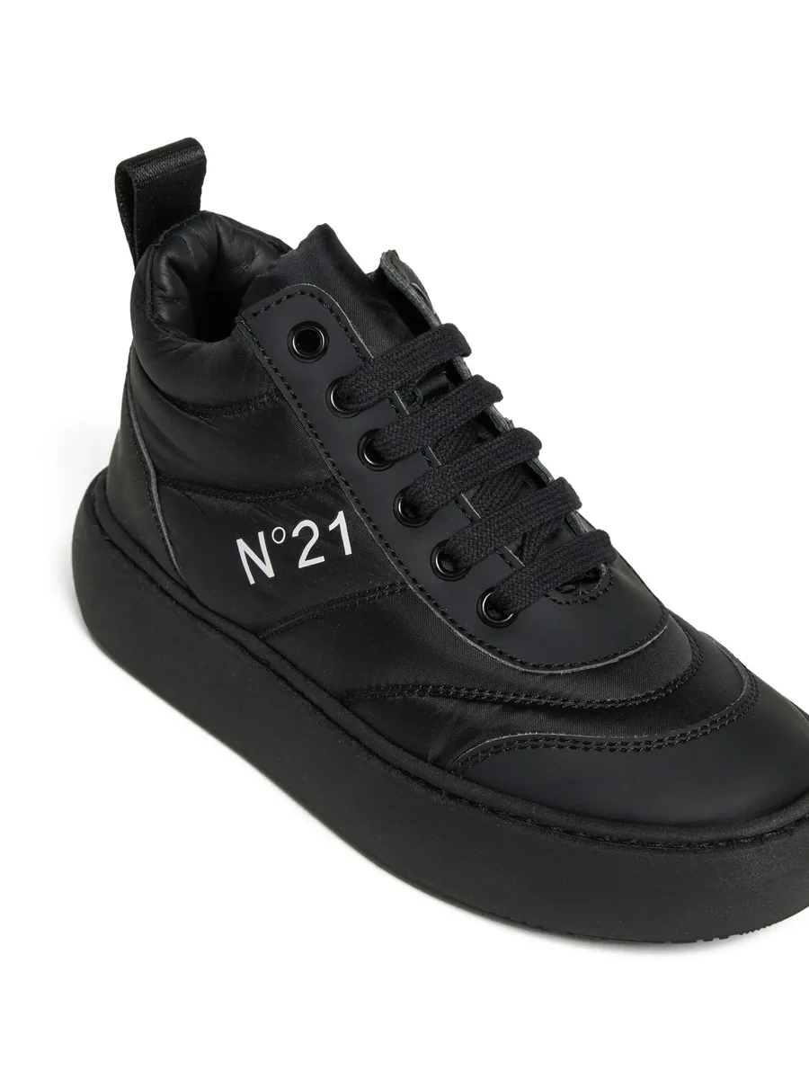 logo-print quilted sneakers 7
