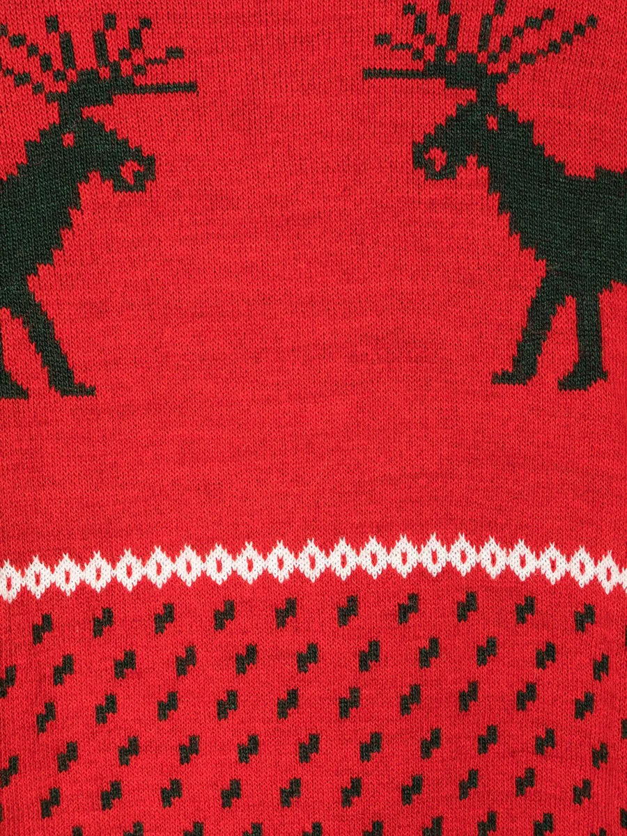 TEEN reindeer-motif intarsia-knit jumper 6