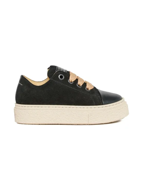 suede-leather sneakers