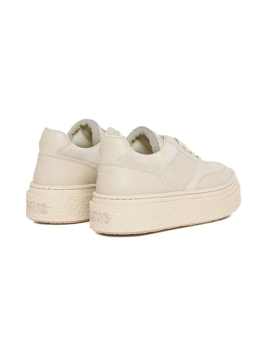 platform leather-suede trainers 6