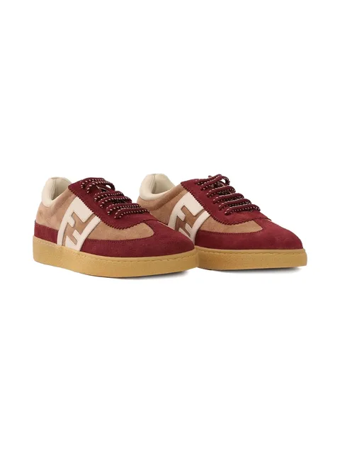 logo-detail suede trainers