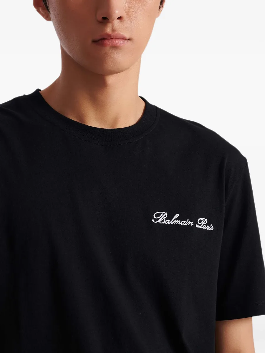 футболка с вышивкой Balmain Signature 12