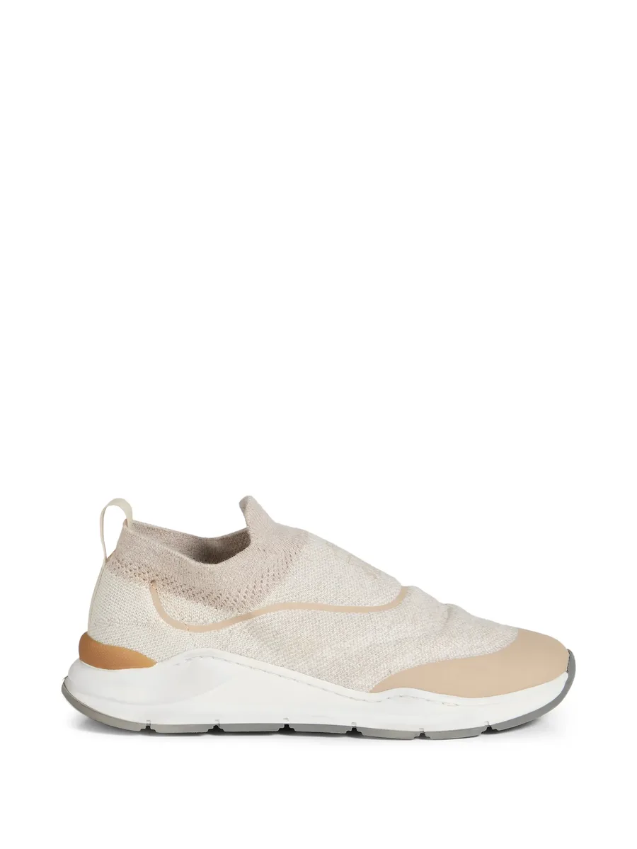 techno cotton knit runners with heat-bonded details 4