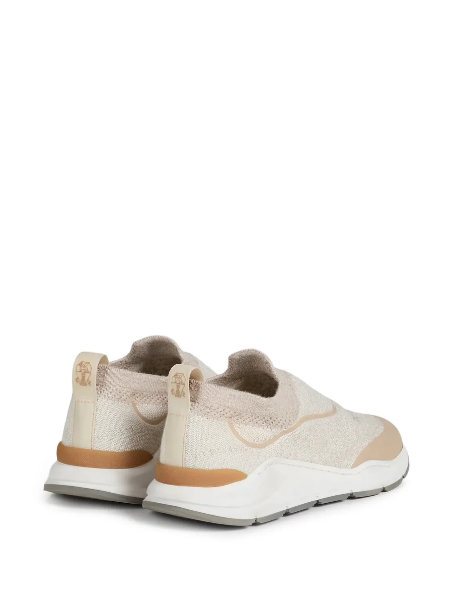 techno cotton knit runners with heat-bonded details 5