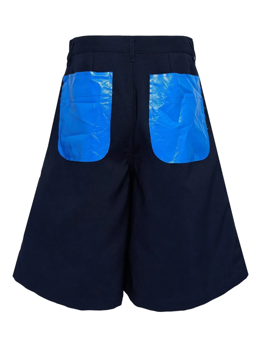 contrast-pocket shorts 4