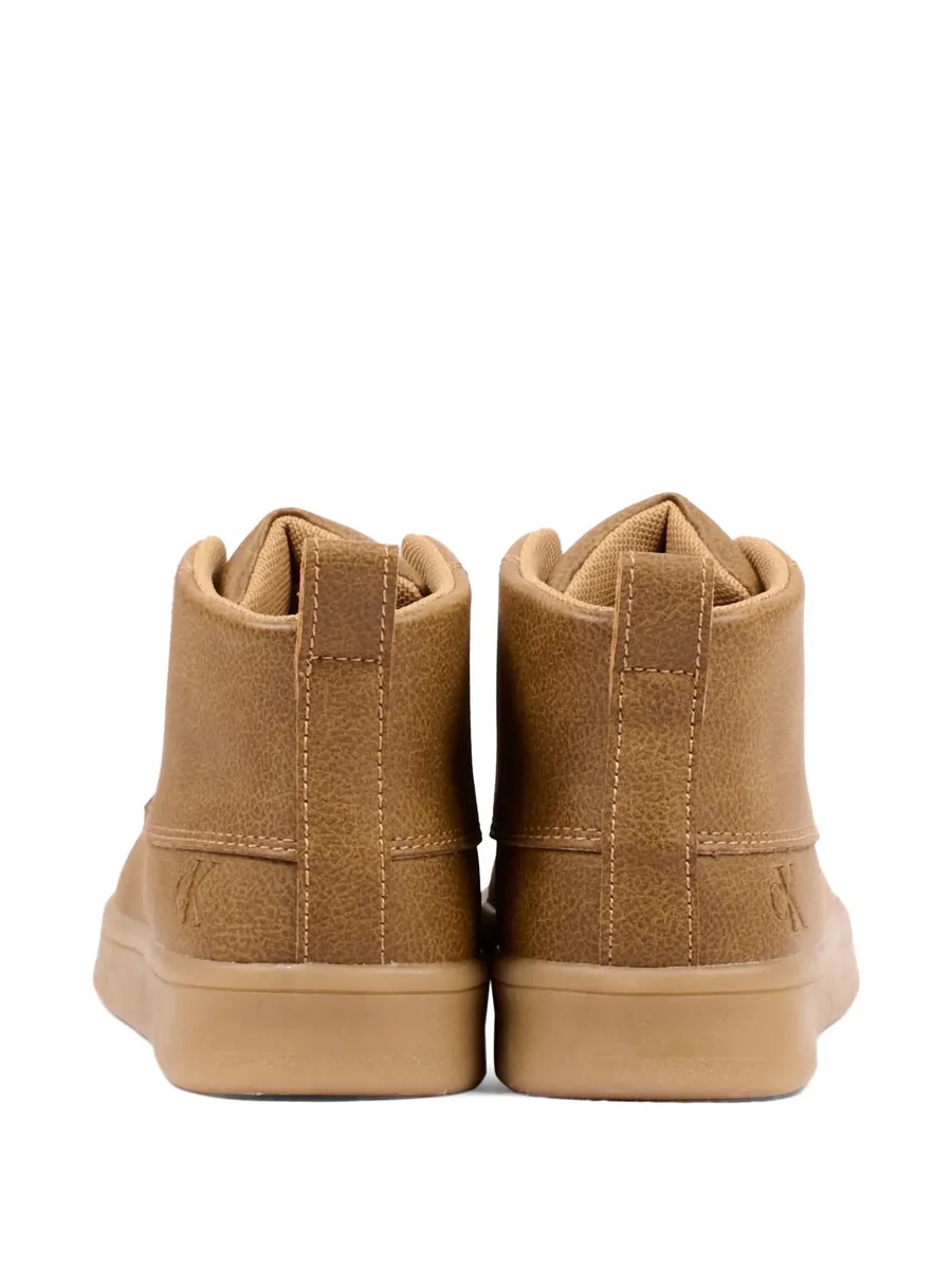 logo-embossed high-top sneakers 7
