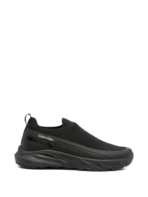 logo-print slip-on sneakers