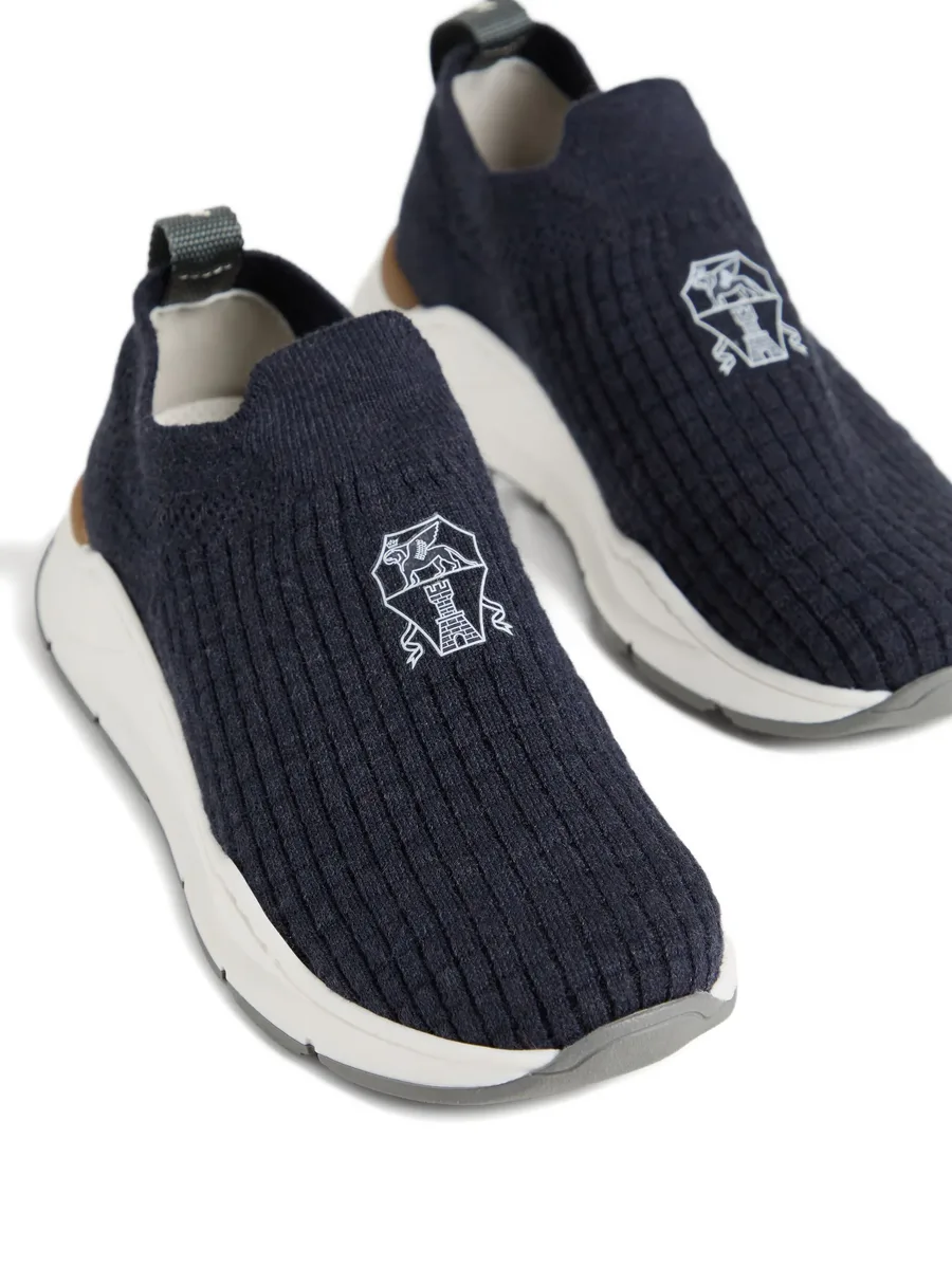 logo-detail slip-on sneakers 8