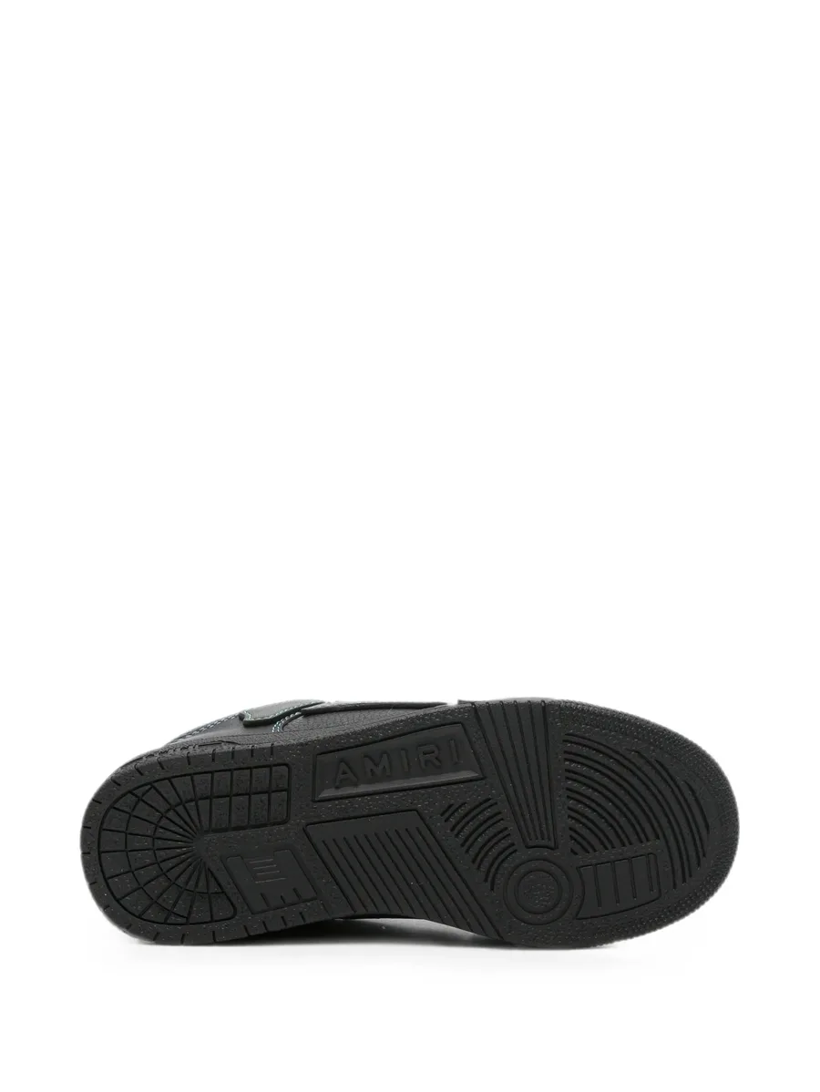 contrast-stitched perforated sneakers 8