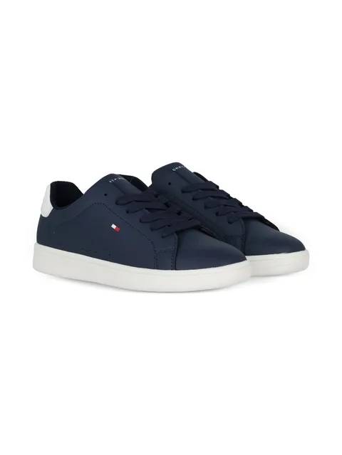 embroidered-logo sneakers