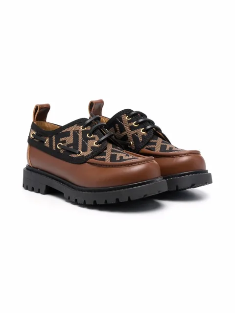 FF-logo lace-up shoes