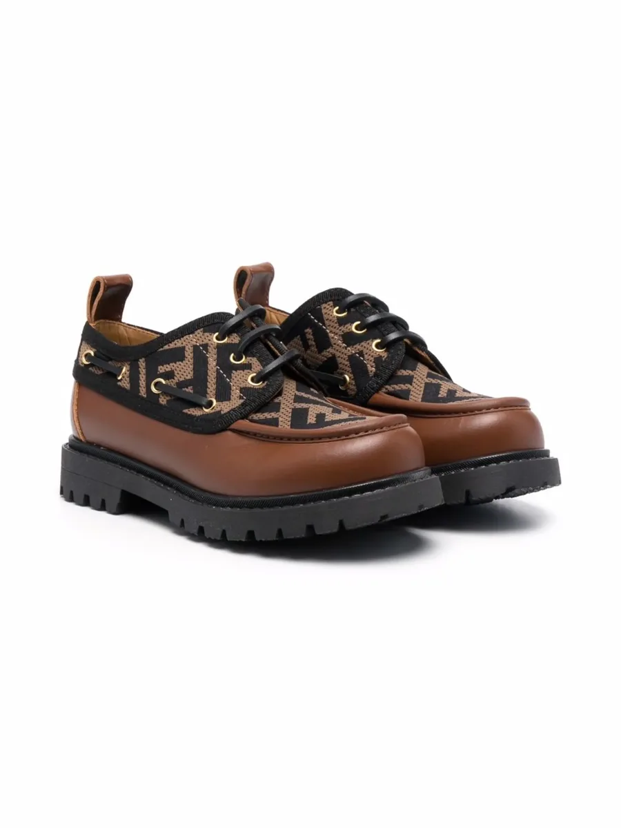 FF-logo lace-up shoes 2