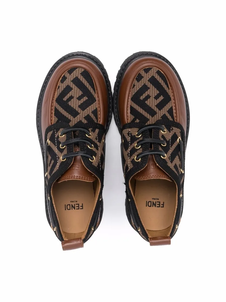 FF-logo lace-up shoes 6