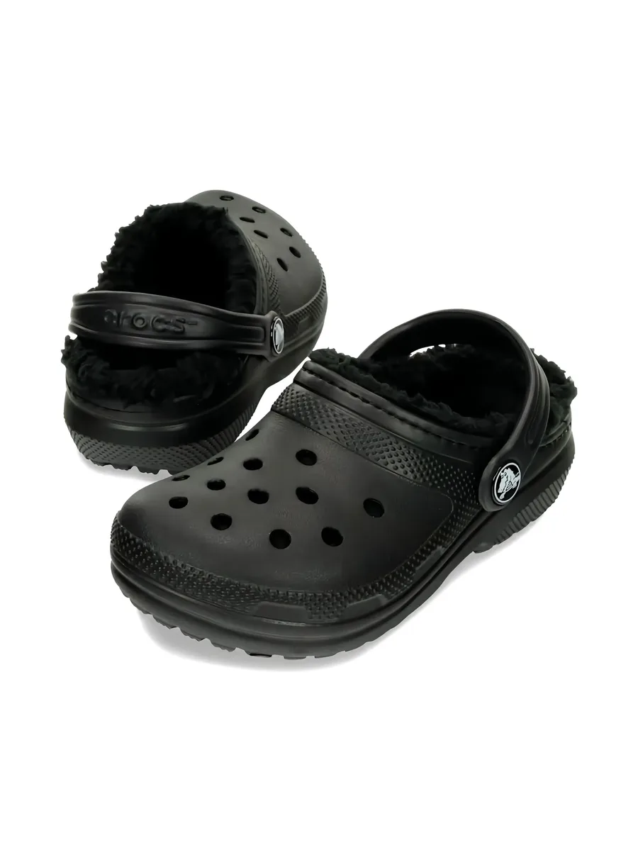 Classic Lined TD "Black" clogs 4