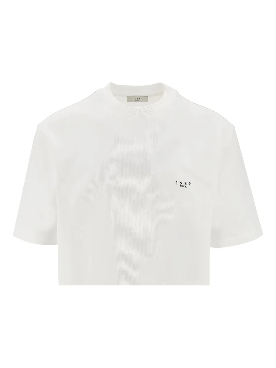 logo-embroidered T-shirt 6