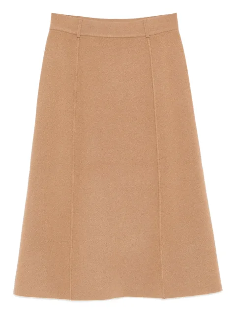Ruthie seam-detail midi skirt