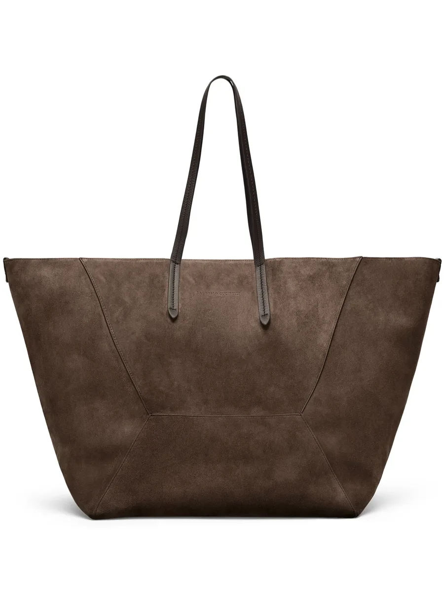 large BC Duo suede tote bag 2