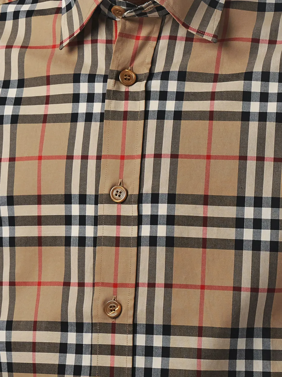 Icon Stripe cuff Vintage check shirt 10