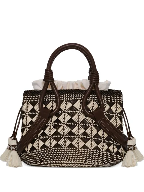 mini Fluid Grace geometric-pattern tote bag