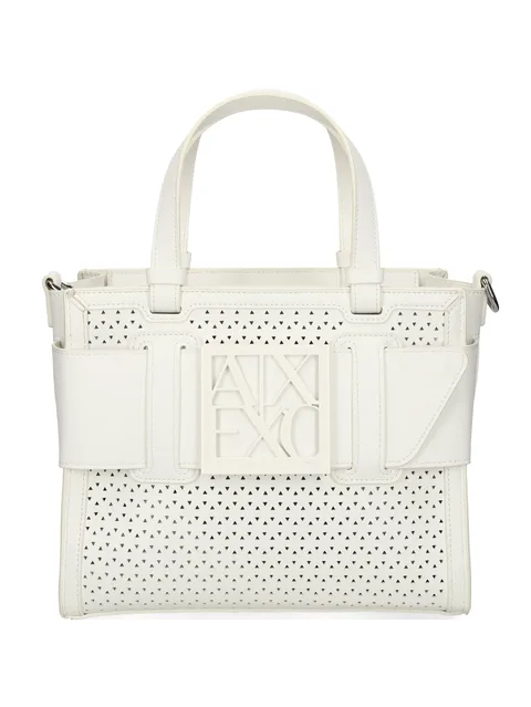 cut-out logo-detail tote bag
