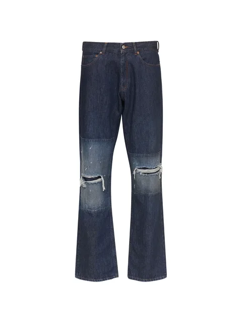 straight-leg jeans