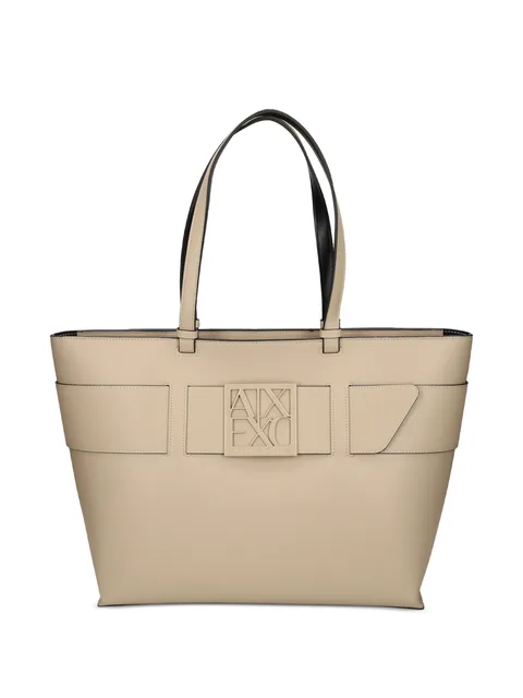 logo-plaque tote bag
