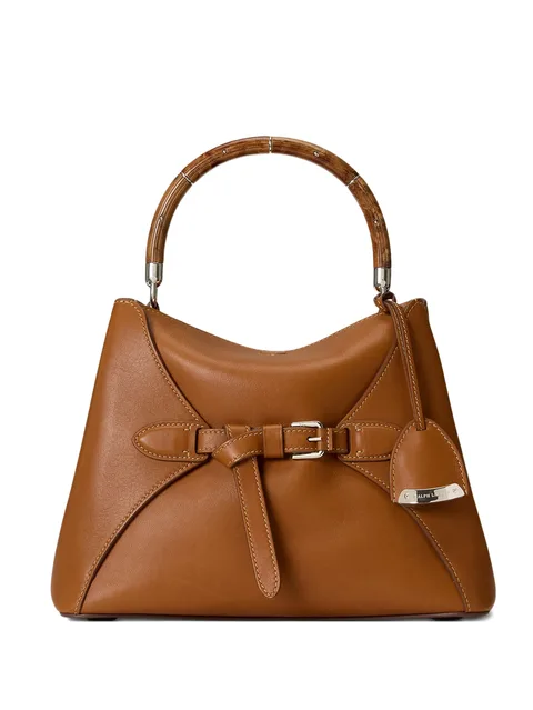 medium bamboo-handle tote bag