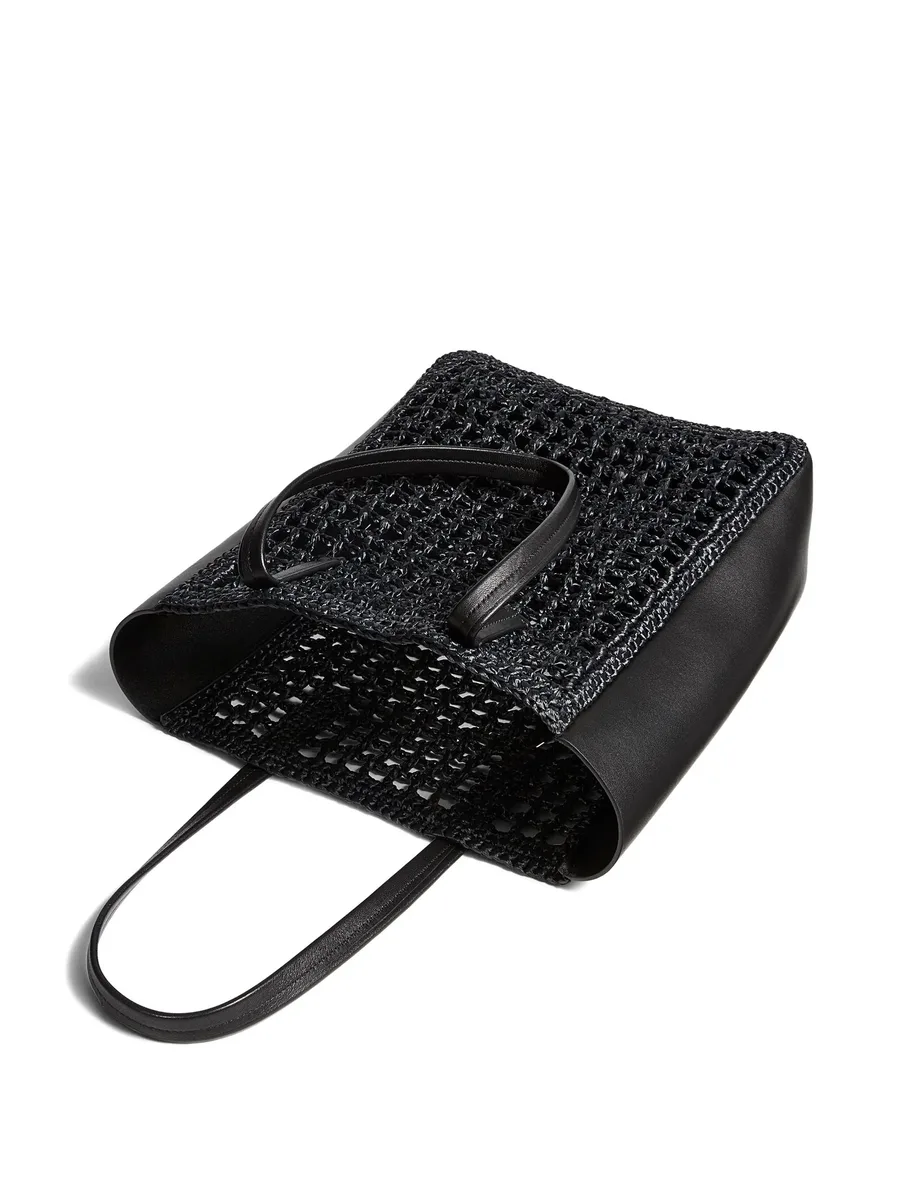 small Zoe woven-panel tote bag 6
