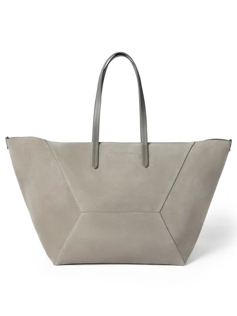 large BC Duo suede tote bag