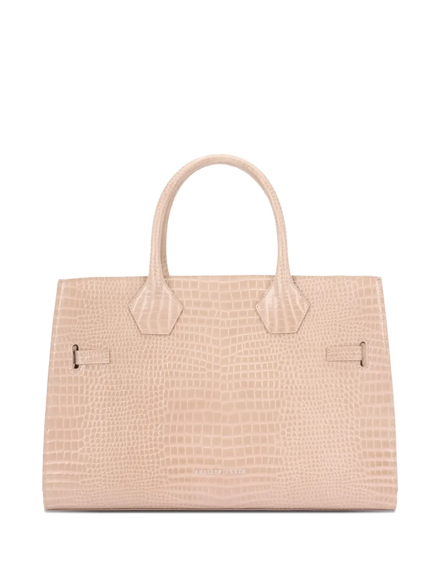 crocodile-effect tote bag 4